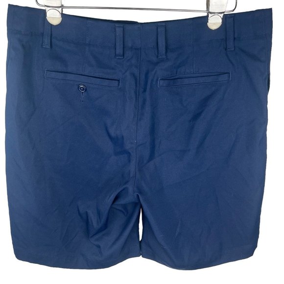 Lands End Traditional Fit Performance Navy Blue Golf Tennis Shorts Men's Size 36 - Picture 4 of 16